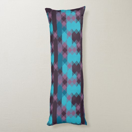 peacock blue, purple, topaz blue and thunder lichaamskussen (Achterkant (Verticaal))