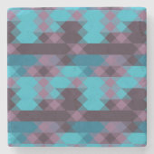 peacock blue, purple, topaz blue and thunder stenen onderzetter (Voorkant)