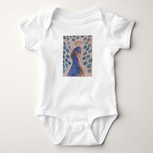 Peacock Blue Romper (Voorkant)