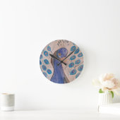 Peacock Blue Ronde Klok (Huis)