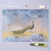 Peacock Blue Rozen ontkoppeling Tissuepapier (Craft)