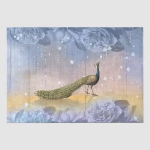 Peacock Blue Rozen ontkoppeling Tissuepapier