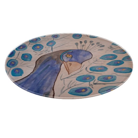 Peacock Blue Snijplank (Hoek)