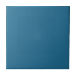 Peacock Blue Solid Color Tile Tegeltje