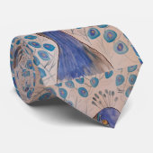 Peacock Blue Stropdas (Opgerold)