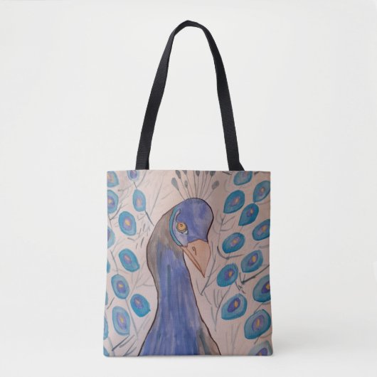 Peacock Blue Tote Bag (Voorkant)