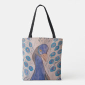 Peacock Blue Tote Bag (Achterkant)