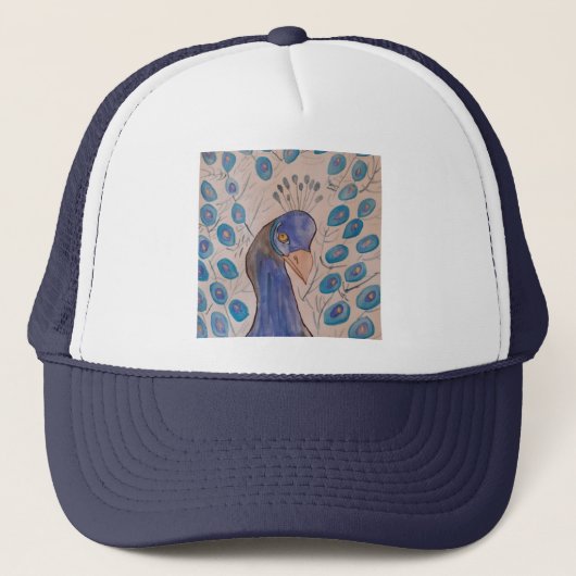 Peacock Blue Trucker Pet (Voorkant)