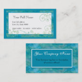 Peacock Blue Visitekaartjes (Voorkant / Achterkant)