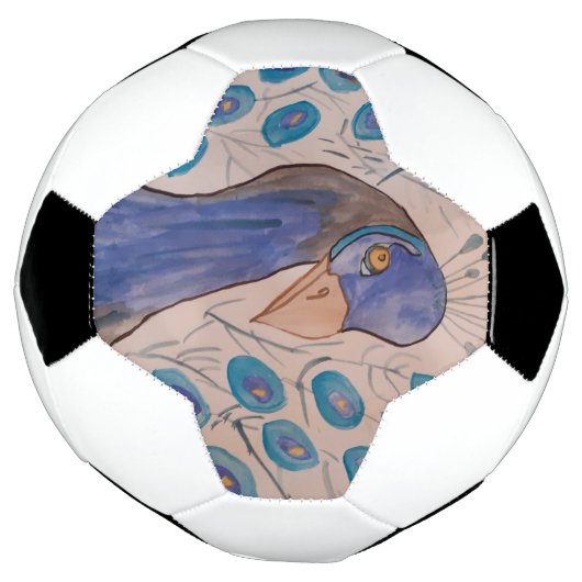 Peacock Blue Voetbal (Gedraaid)