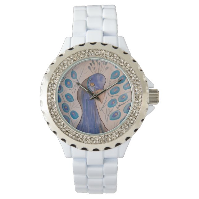 Peacock Blue Watch Horloge (Voorkant)