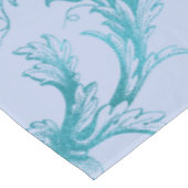 Peacock Blue Waterverf Tafelkleed (Gekanteld)