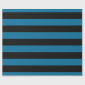 Peacock Blue XL Stripes Pattern V Cadeaupapier (Vlak)