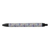 Peacock Blue Zwarte Inkt Pen (Voorkant)