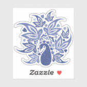 Peacock Boho Style Sticker (Vel)
