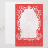 Peacock Border Stationery Briefpapier (Voorkant / Achterkant)