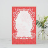 Peacock Border Stationery Briefpapier (Staand voorkant)