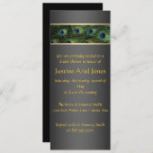 Peacock Bridal Shower Invitation Kaart (Voorkant / Achterkant)