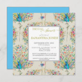  Peacock Bridal Shower Kaart (Voorkant / Achterkant)