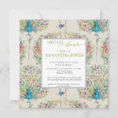  Peacock Bridal Shower Kaart (Voorkant)