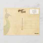 Peacock-brief met stempel en poststempel Briefkaart (Achterkant)
