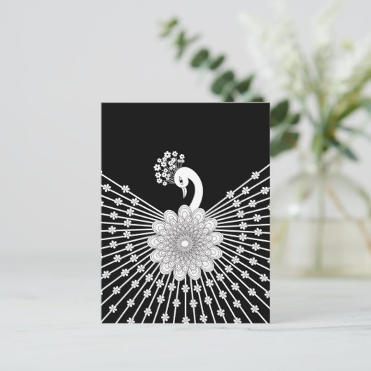 Peacock Briefkaart (Staand voorkant)