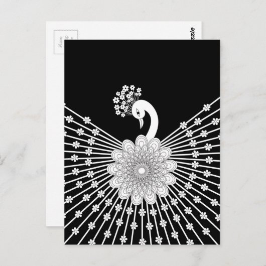 Peacock Briefkaart (Voorkant / Achterkant)