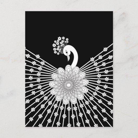 Peacock Briefkaart (Voorkant)