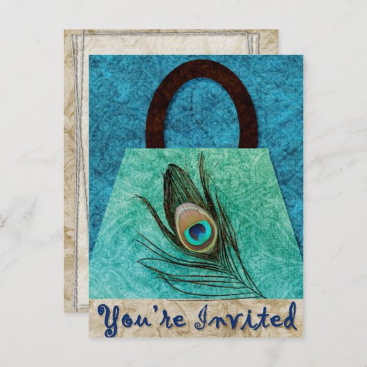 Peacock Briefkaart (Voorkant / Achterkant)