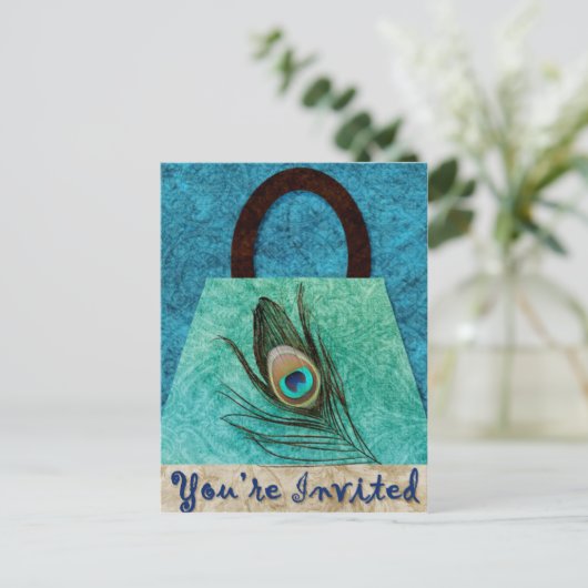 Peacock Briefkaart (Staand voorkant)