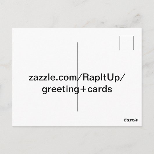 Peacock Briefkaart (Achterkant)