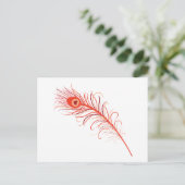 Peacock Briefkaart (Staand voorkant)