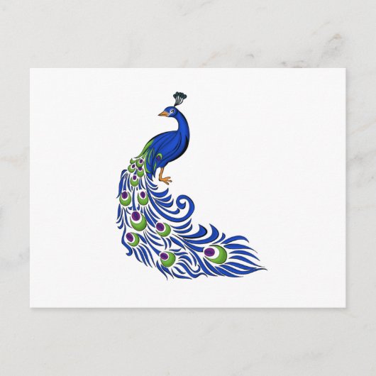 Peacock Briefkaart (Voorkant)
