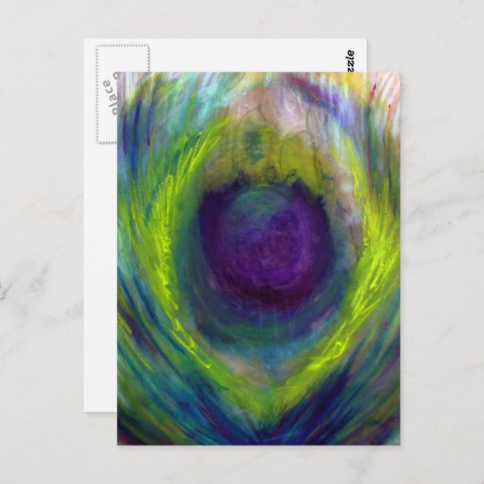 Peacock Briefkaart (Voorkant / Achterkant)