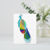 Peacock Briefkaart (Staand voorkant)