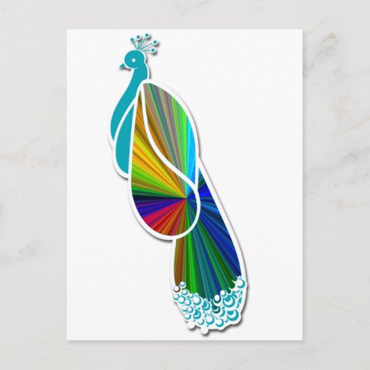 Peacock Briefkaart (Voorkant)