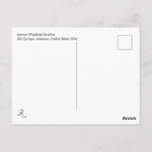 Peacock Briefkaart (Achterkant)
