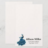 Peacock Briefpapier (Voorkant / Achterkant)