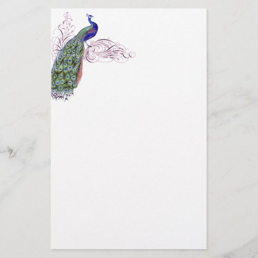  Peacock Briefpapier (Voorkant)