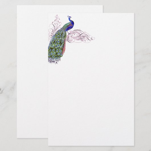  Peacock Briefpapier (Voorkant / Achterkant)