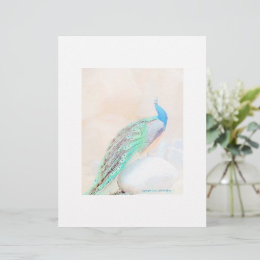 Peacock briefpapier (Staand voorkant)