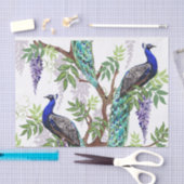 Peacock bruiloft 10'x15" tissuepapier (Craft)