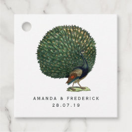  Peacock bruiloft Bedankjes Labels
