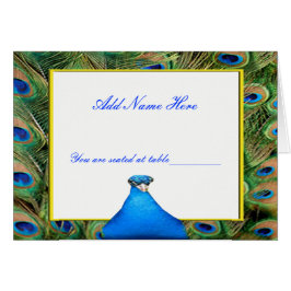 Peacock Bruiloft Plaats Kaart