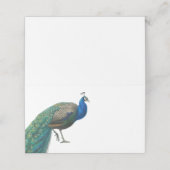  Peacock bruiloft Plaatskaartje (Buitenkant ongevouwen)