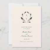  Peacock Bruiloft Save the Date (Voorkant)