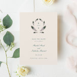 Peacock Bruiloft Save the Date<br><div class="desc">Deze -stijl beige trouwuitnodiging heeft een prachtig ontwerp van felblauwe en groene pauwenveren, waardoor het een unieke en elegante uitstraling heeft. De beige achtergrond creëer is een warme en uitnodigende sfeer, die een gevoel van nostalgie en tijdloosheid oproept. Het heldere blauwe en groene pauwenveer ontwerp voegt een vleugje glamour en...</div>