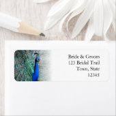 Peacock bruiloft thema 1 etiket (Insitu)
