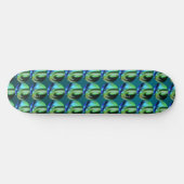 Peacock Bubble Skateboard (Horizontaal)