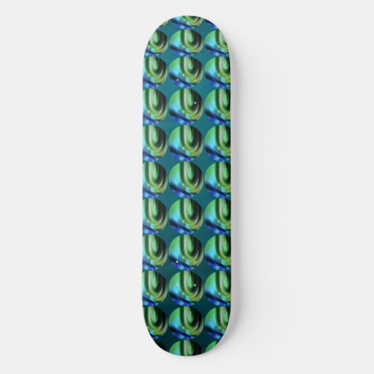 Peacock Bubble Skateboard (Voorkant)